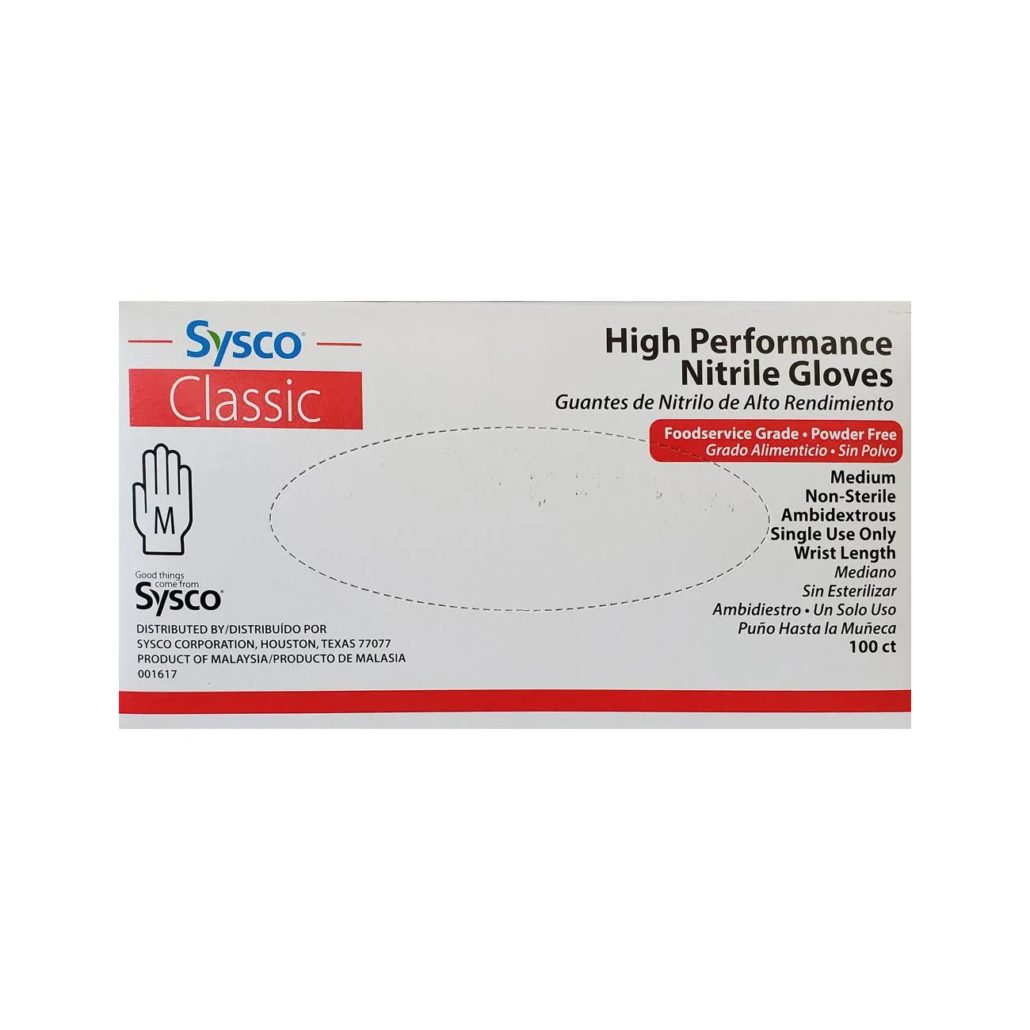 Sysco Nitrile Gloves Size: XL