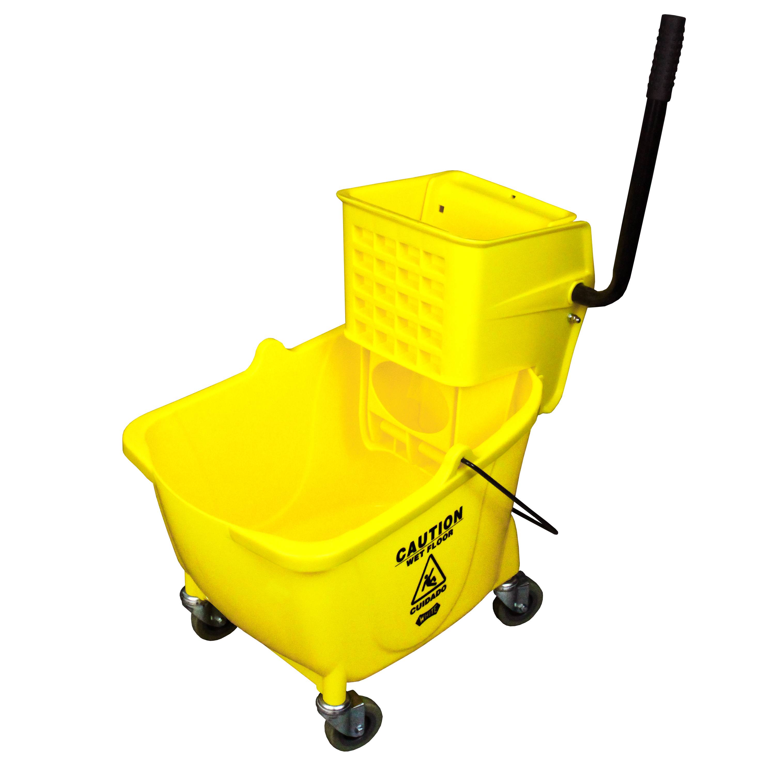 Sidepress Wringer & Plastic Bucket Combo, 26-35 qt.