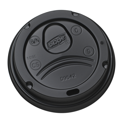 Dixie Dome Plastic Hot Cups Lids /White or Black