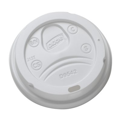 Dixie Dome Plastic Hot Cups Lids /White or Black