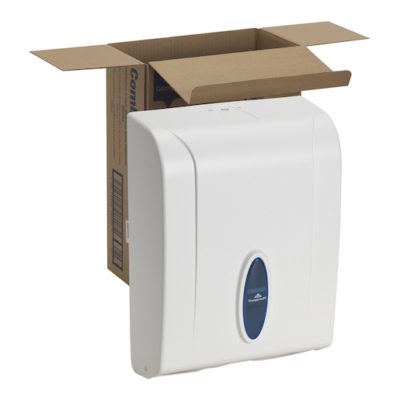 C-Fold Multifold Paper Towel Dispenser/ White Plastic