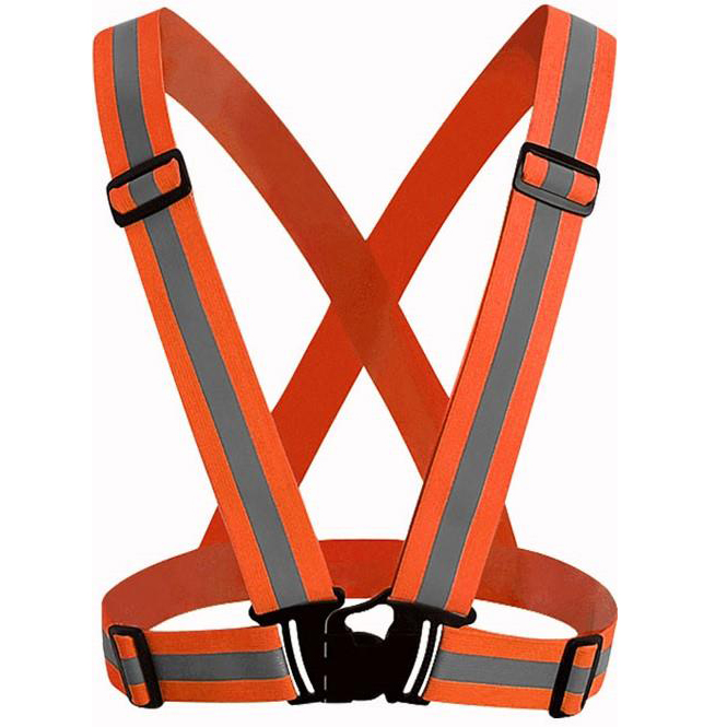 Orange Reflective Suspenders (One Size Fits Most)