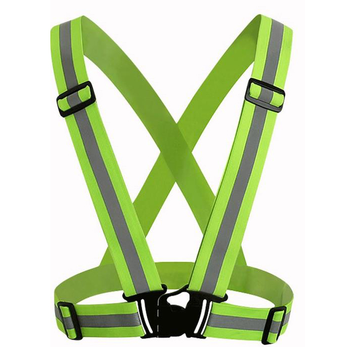 Lime Reflective Suspenders (One Size Fits Most)