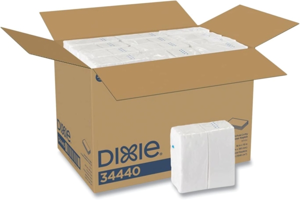 GP Pro Dixie Dinner Napkin, 2ply 1/8-Fold/White