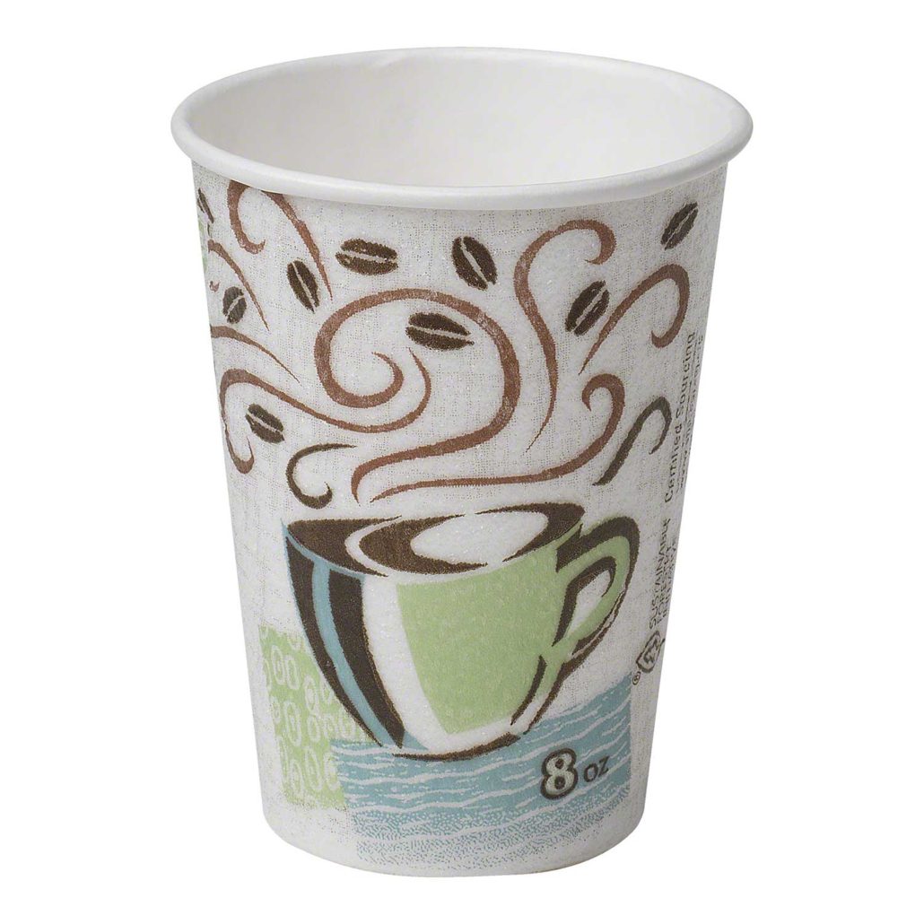 Dixie Perfectouch 8 OZ Insulated Hot Cups/ White