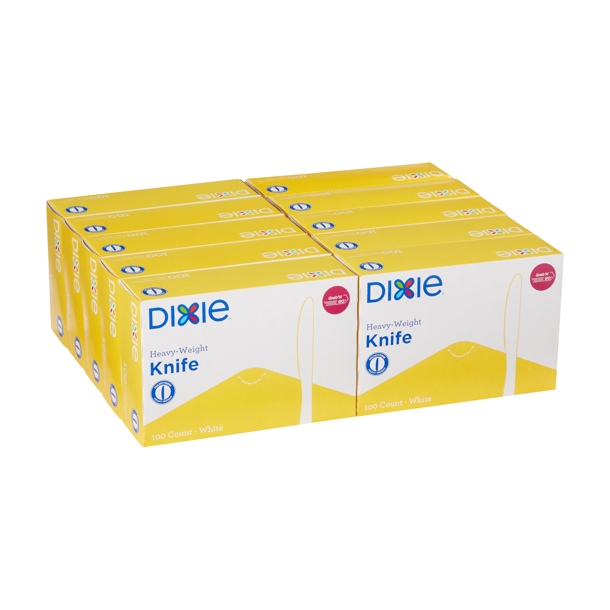 Dixie Heavy Weight Disposable Knives/white