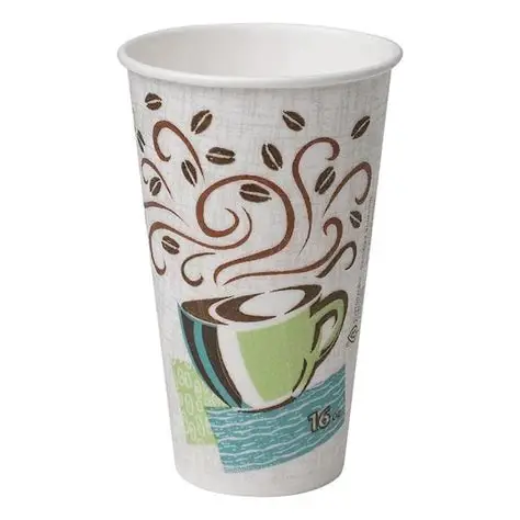 Dixie Perfectouch 16 OZ Insulated Hot Cups/ White
