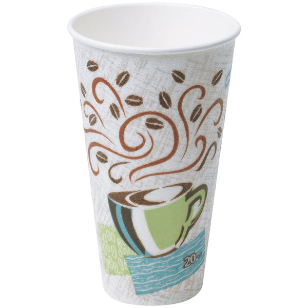 Dixie Perfectouch 20 OZ Insulated Hot Cups/ White