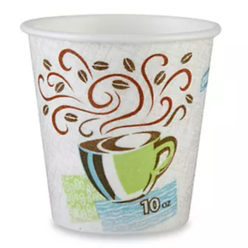 Dixie Perfectouch 10 OZ Insulated Hot Cups/ White